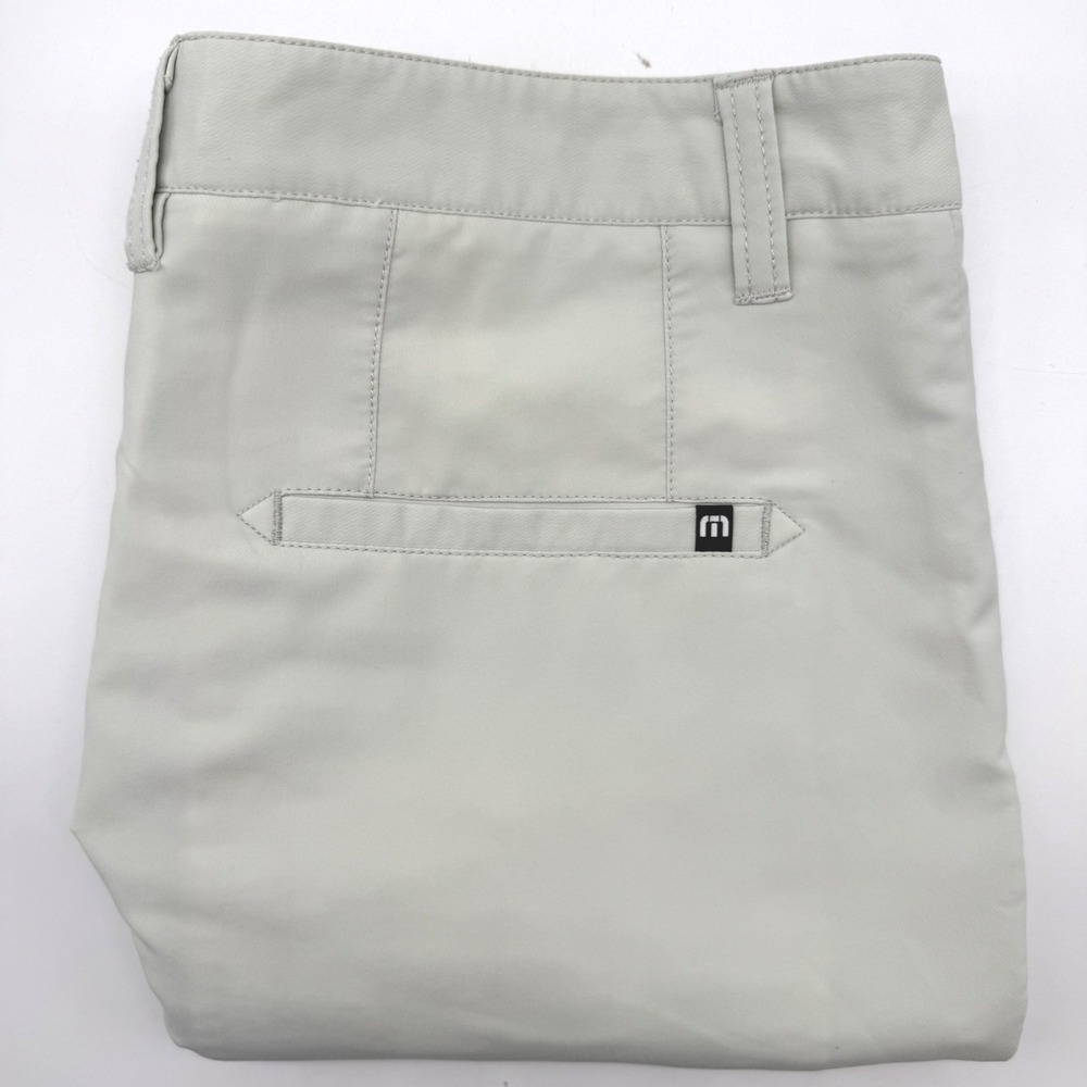 TravisMathew Golf Shorts Mens 34 Grey Beck Performance Stretch 123280